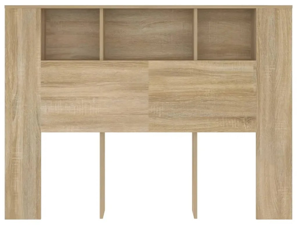 Armário de cabeceira 140x18,5x104,5 cm carvalho sonoma