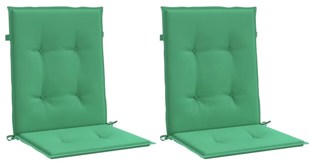 Almofadões lombares p/ cadeiras de jardim 2pcs oxford verde