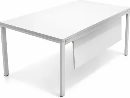 Secretária de Escritório Kuatru II Branca 1600x800mm Moderna e Funcional