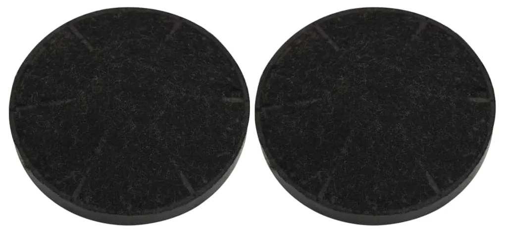vidaXL Filtros de carvão vegetal para exaustores 2 pcs 105x21 mm