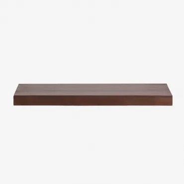 Conjunto De Móvel De Casa De Banho Suspenso Em Madeira De Teca Venetian Madeira De Teca Escura & Sem Lavatório & ↔︎ 100 Cm - Sklum