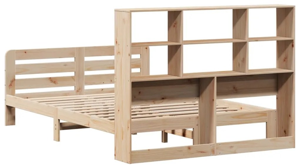 Cama sem colchão 140x190 cm madeira de pinho maciça