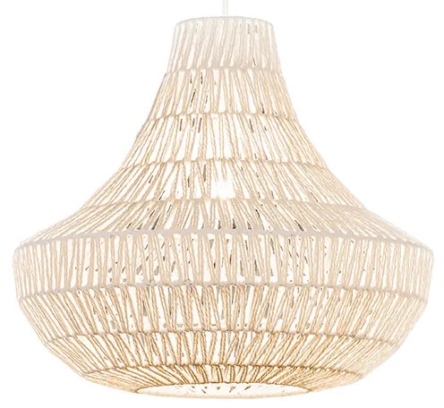 Candeeiro de suspensão retro branco 50 cm - Lina Cono 50 Design,Moderno,Retro