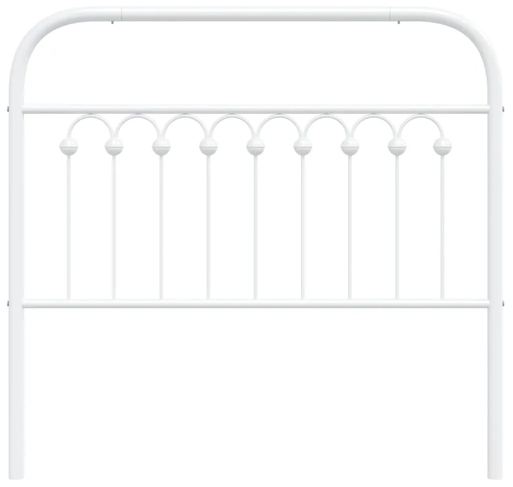 Cabeceira de cama 100 cm metal branco