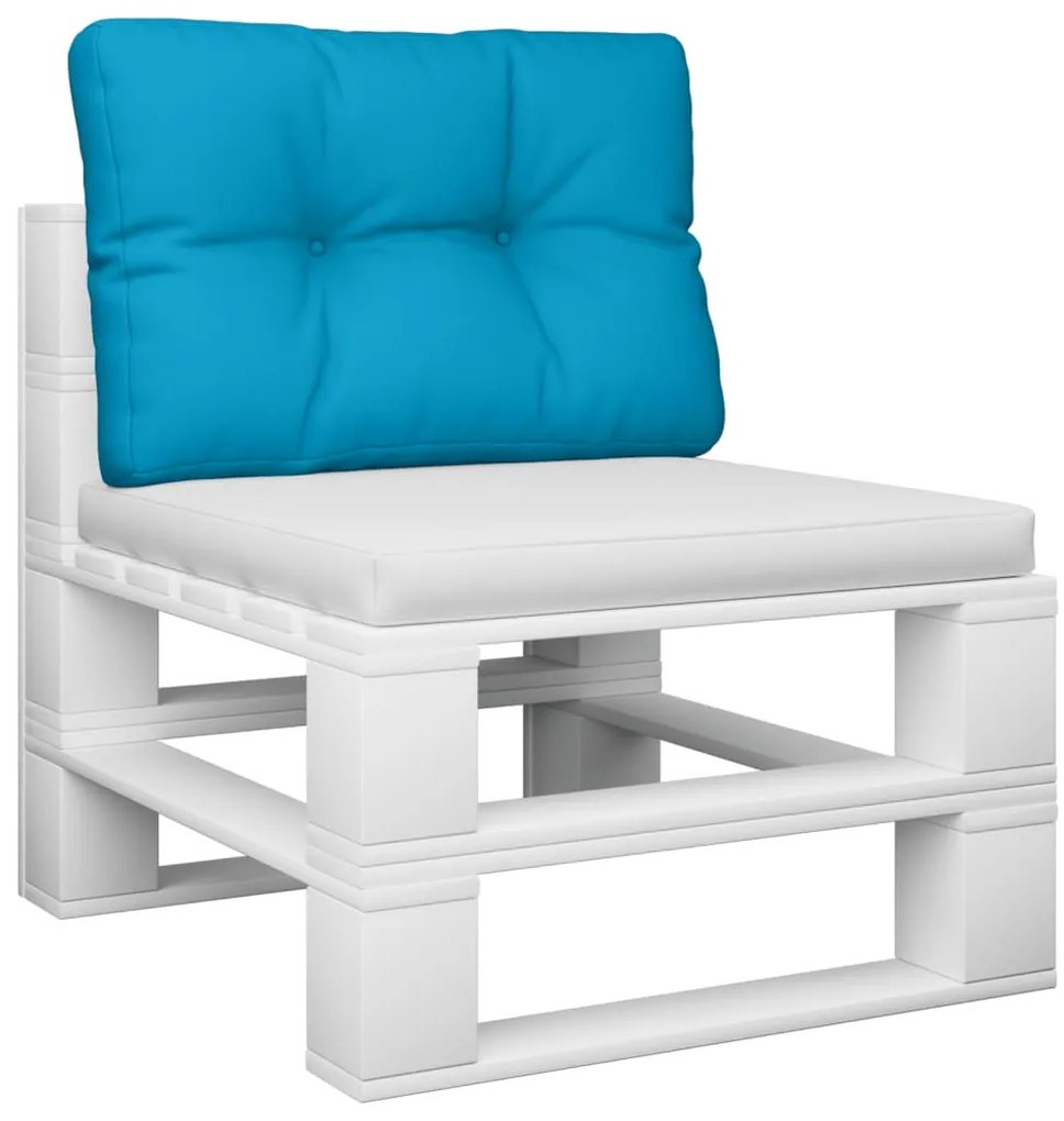Almofadão para sofá de paletes 50x40x12 cm tecido azul-claro