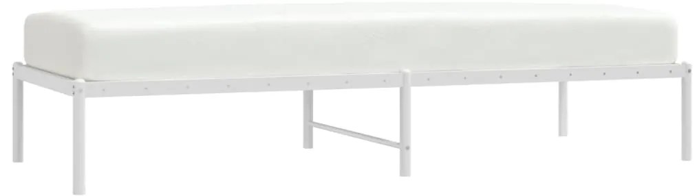 Estrutura de cama 75x190 cm metal branco
