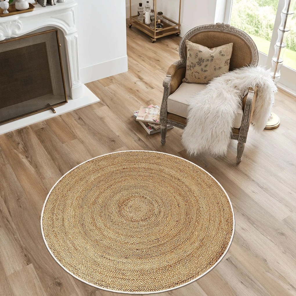 Tapete Redondo Viana – Ø100 cm – Creme