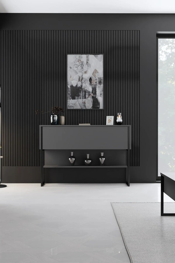 **** Cómoda Luxe – Preto Antracite – 120 cm x 80 cm x 30 cm
**