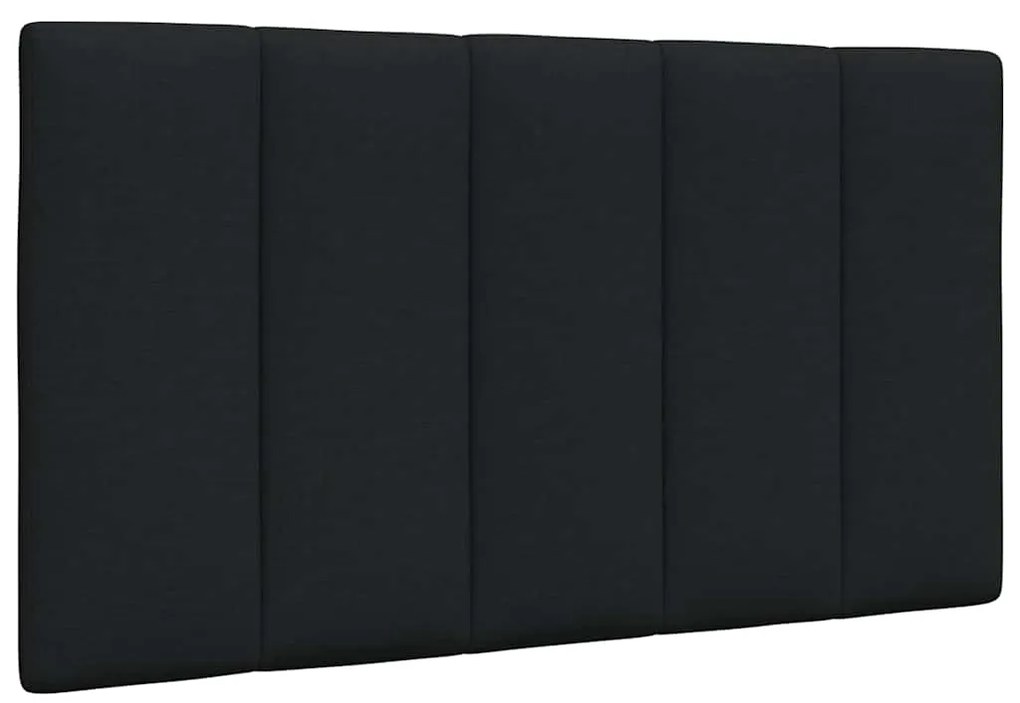 Estrutura de cama sem colchão 90x190 cm tecido preto