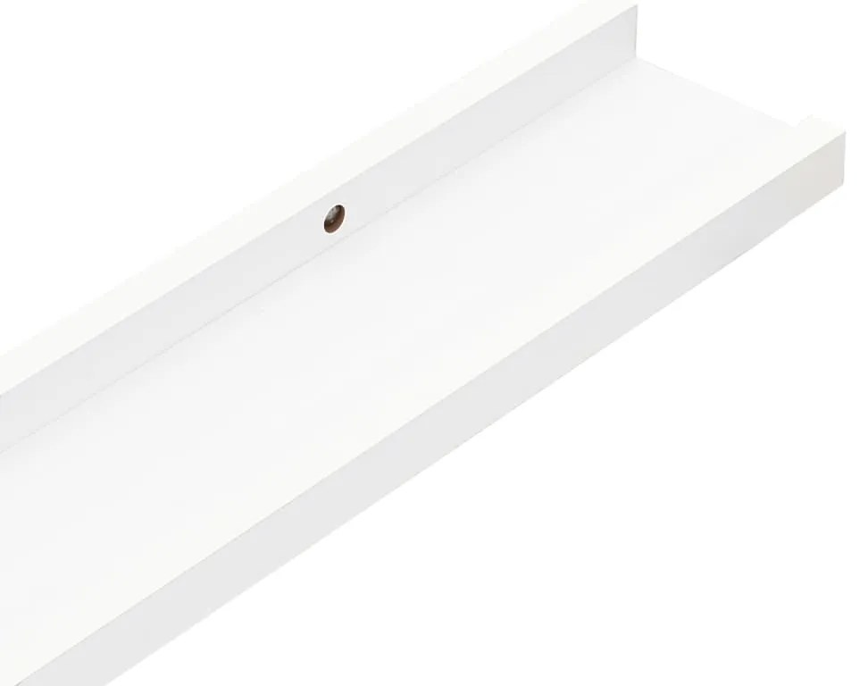 Prateleiras de parede 4 pcs 115x9x3 cm branco