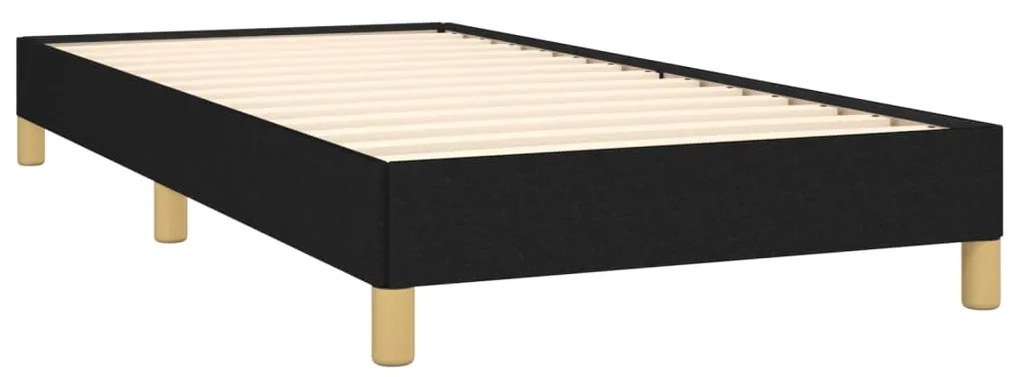 Estrutura de cama 90x200 cm tecido preto