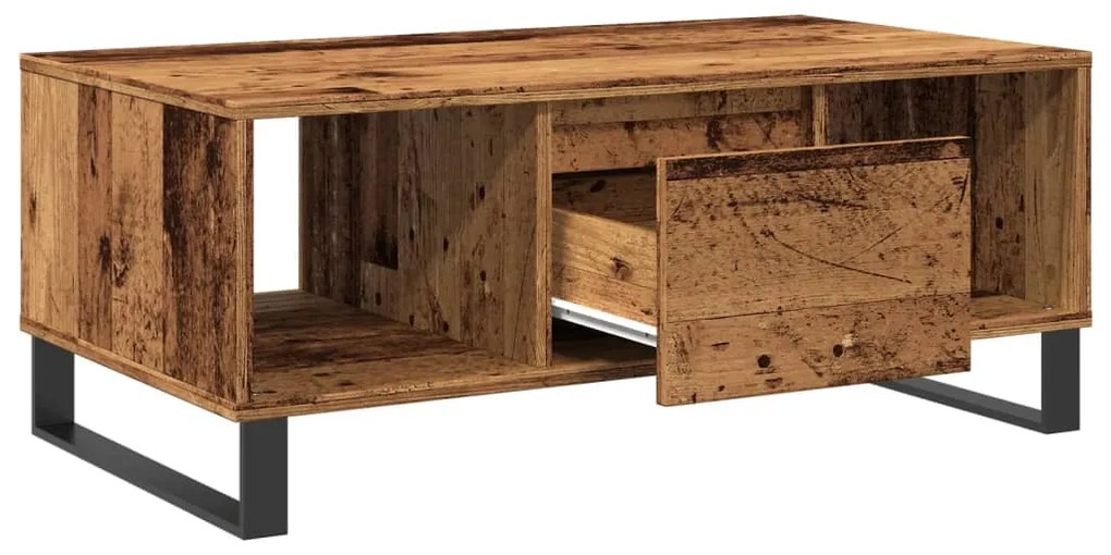 Mesa de centro 90x50x36,5 cm derivados de madeira madeira velha