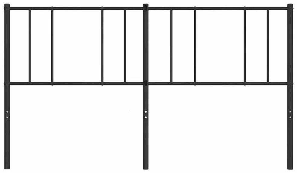 Cabeceira de cama 180 cm metal preto