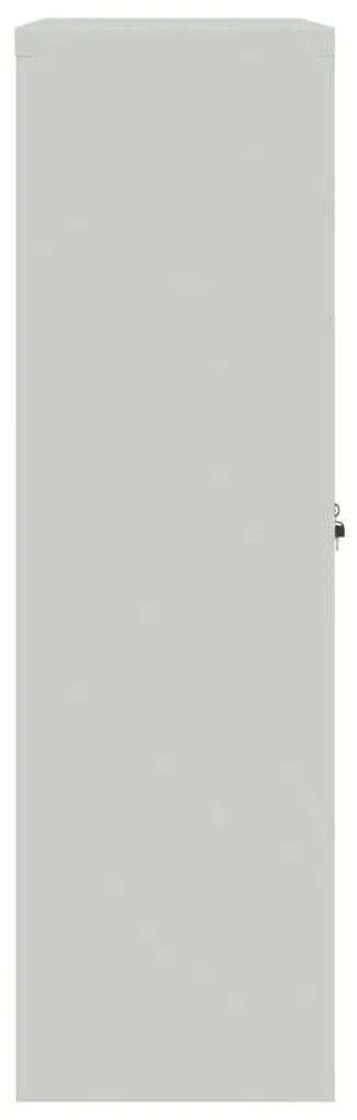 Armário de escritório 90x40x140 cm aço cinzento