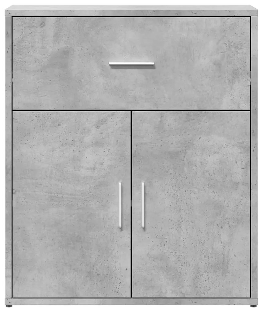 Aparadores 2 pcs 60x31x70 cm derivados madeira cinzento cimento