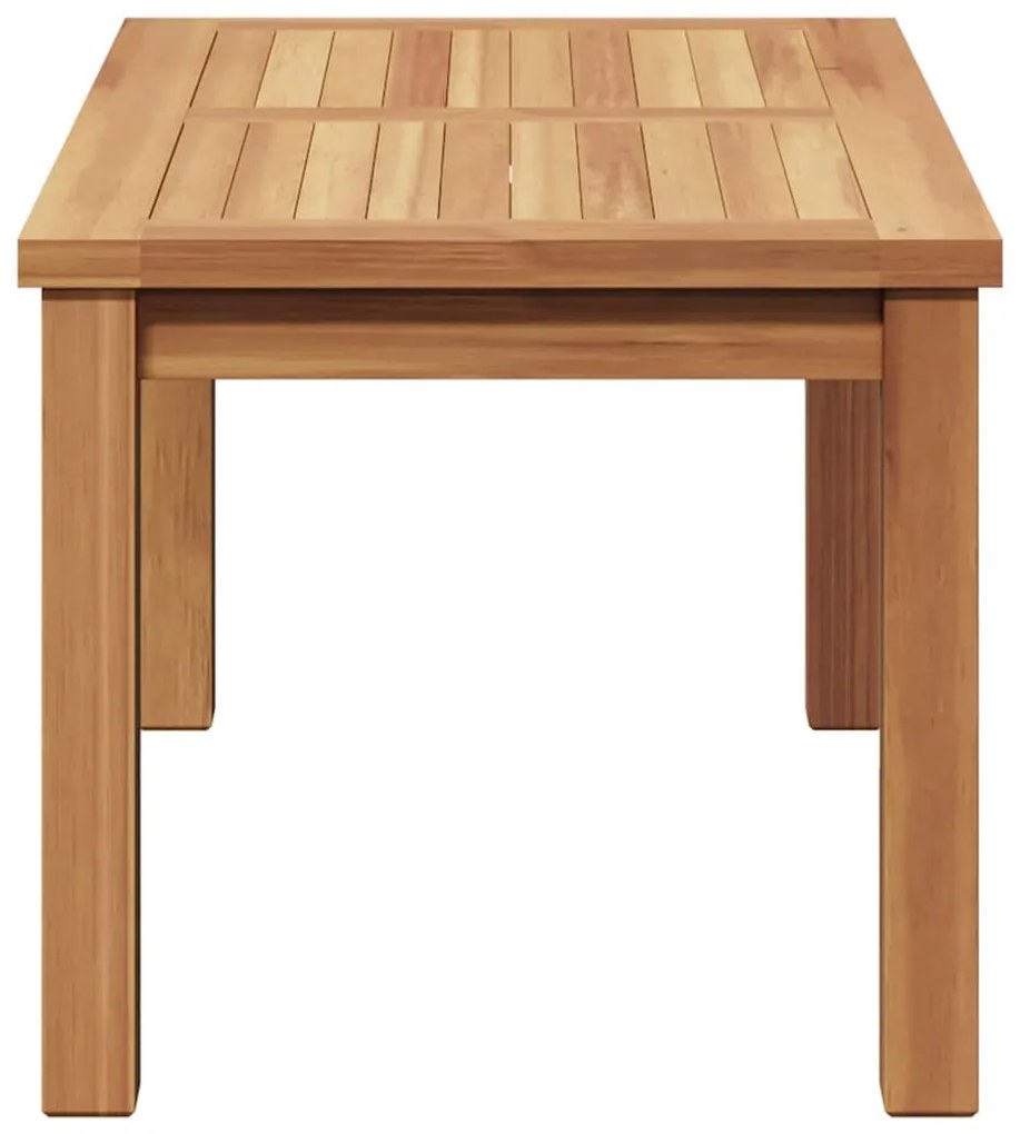 Mesa de centro Castanho 70 x 40 x 36 cm Madeira de teca sólida