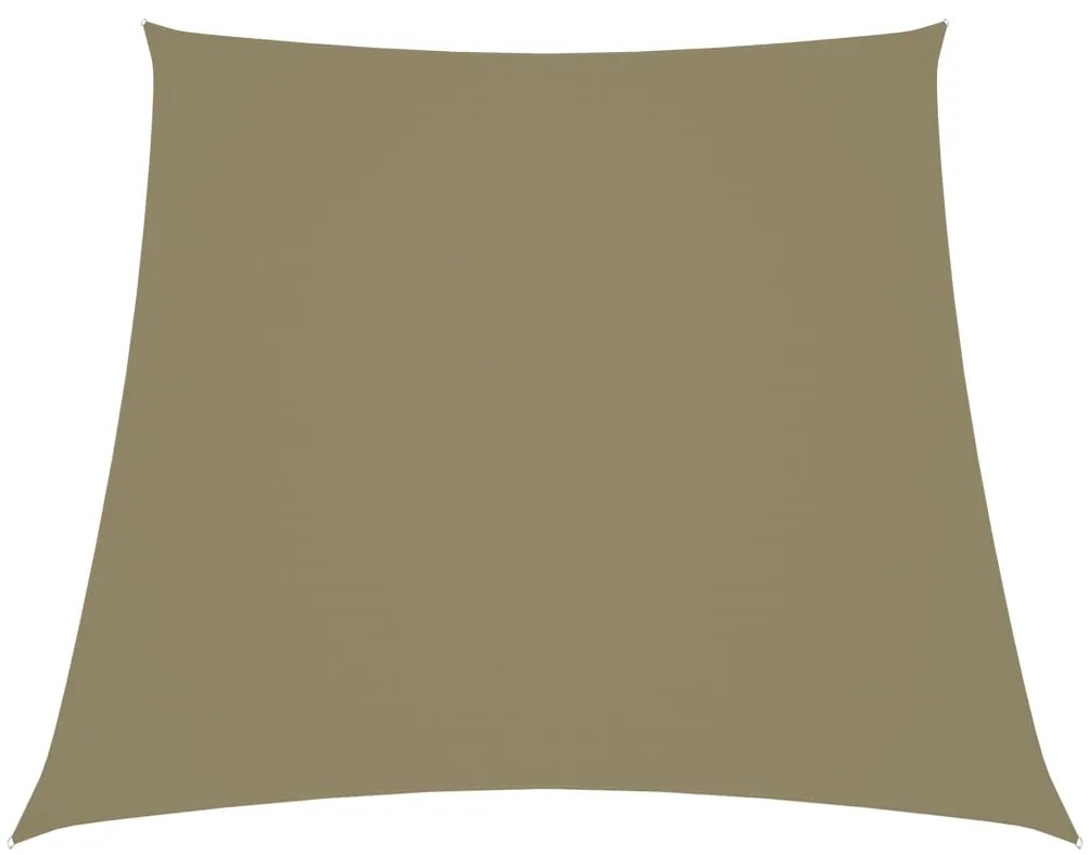 Para-sol estilo vela tecido oxford trapézio 2/4x3 m bege