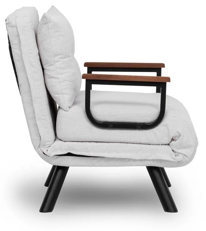 Sofá-Cama Sando – Branco – Medidas: Profundidade do Assento: 50 cm, La