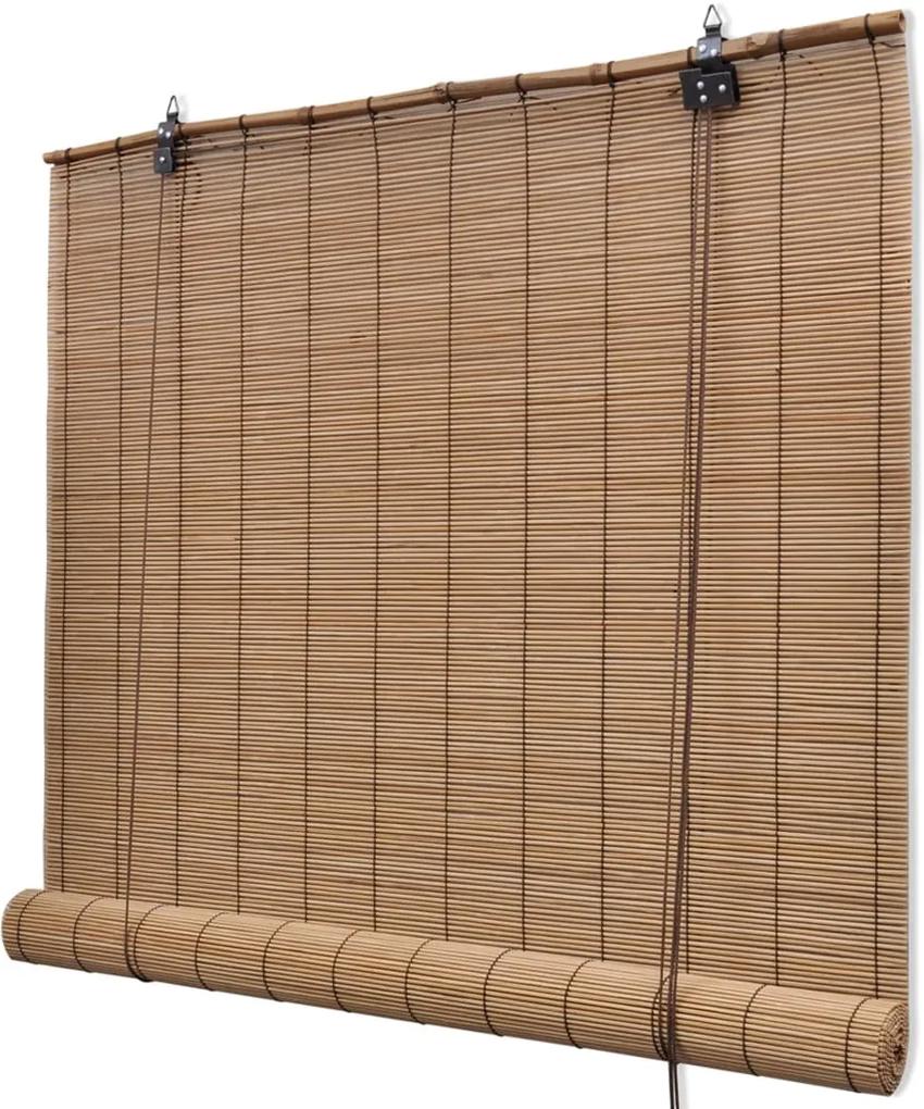 Estore/persiana em bambu 100x220 cm castanho