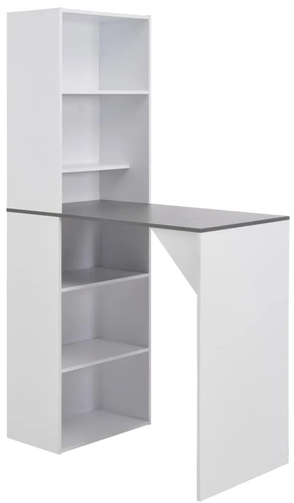 Mesa de bar com armário 115x59x200 cm branco