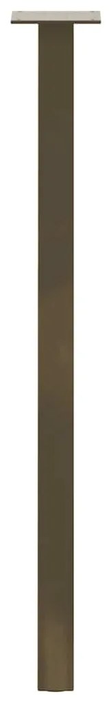 Pés de mesa de console 4 peças aço natural 72 cm aço