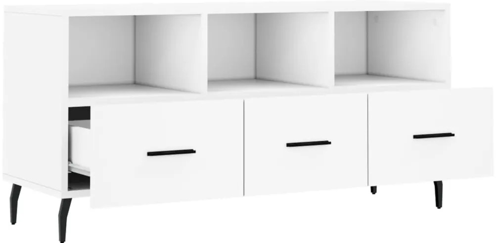 Móvel de TV 102x36x50 cm derivados de madeira branco