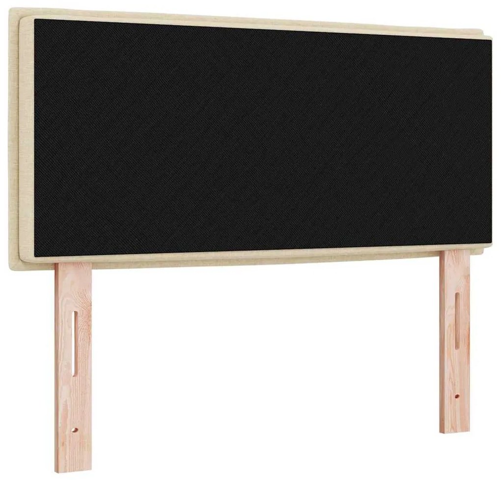 Cabeceira vidaXL Design Linhas Creme 100 cm Tecido