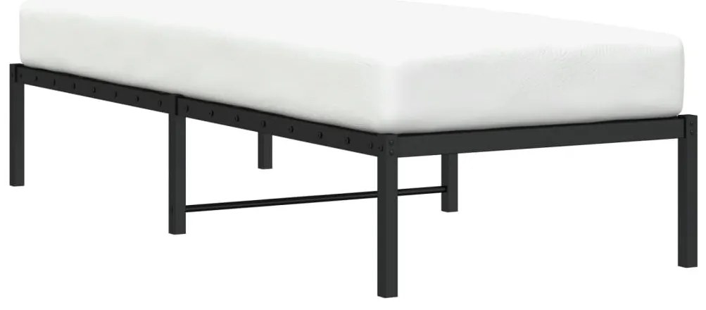 Estrutura de cama 80x200 cm metal preto