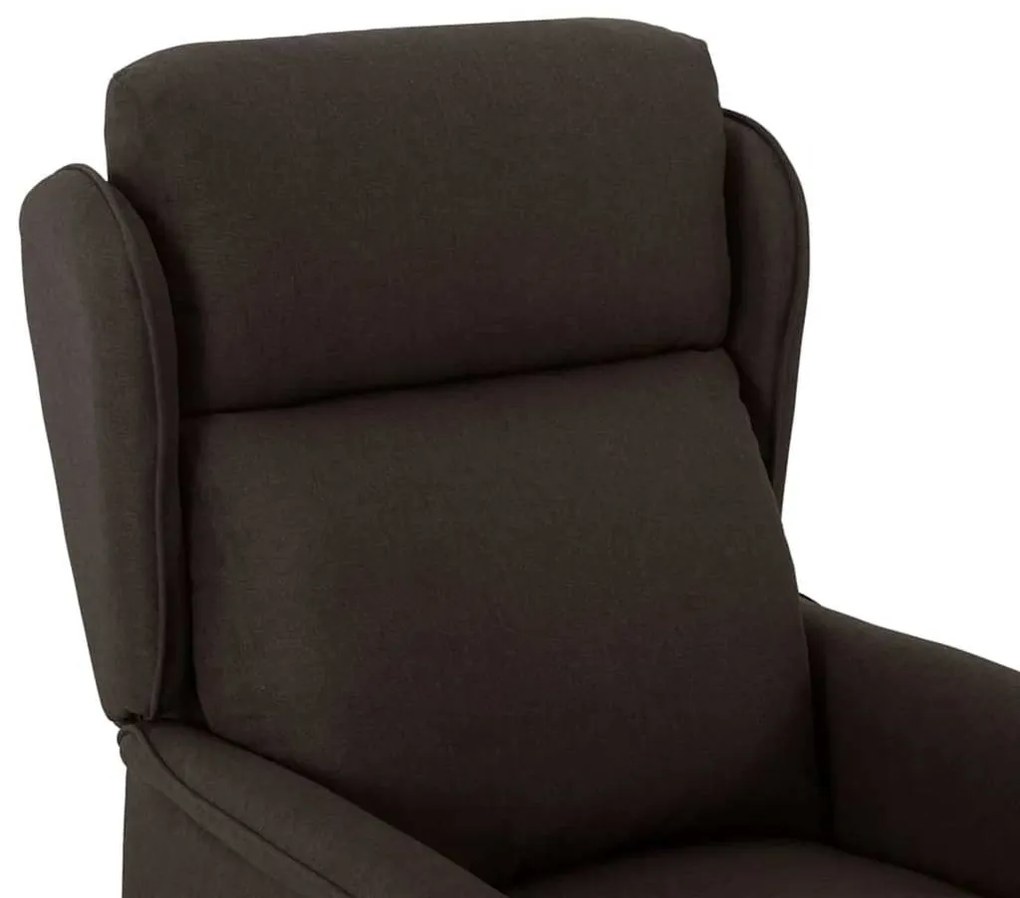 Poltrona Reclinável vidaXL Marrom Escuro 67,5x93,5x101,5 cm Tecido
