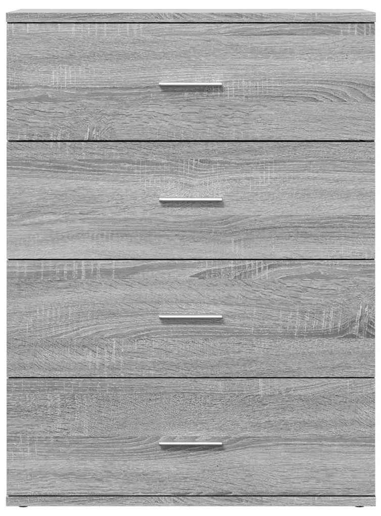 Aparador 60x39x80 cm derivados de madeira cinzento sonoma