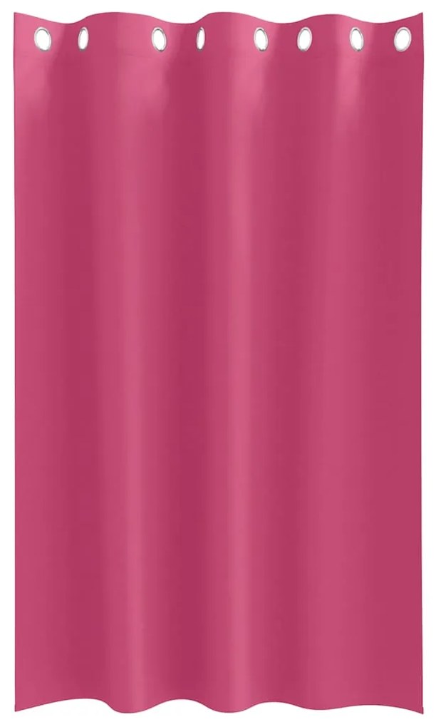 Cortinas 2 pcs Rosa Brilhante 175 x 140 cm Poliéster