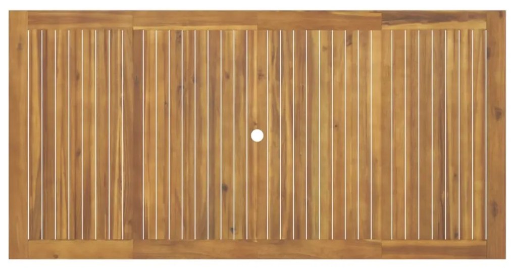 7 pcs conjunto de jantar para jardim madeira de acácia maciça