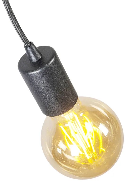 LED Candeeiro de suspensão inteligente preto com WiFi G95 - Facil Design,Moderno