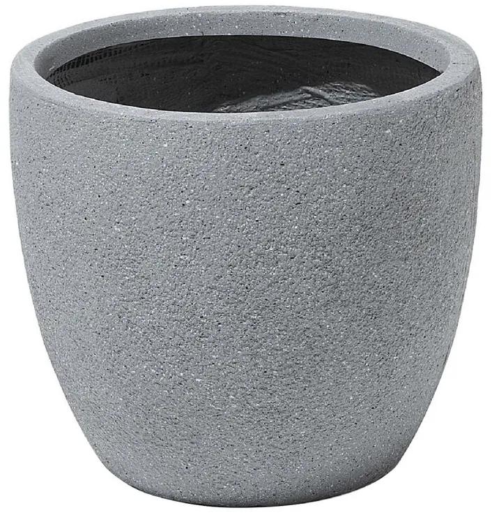 Vaso para plantas em fibra de argila cinzenta 36 x 36 x 32 cm KANNIA Beliani