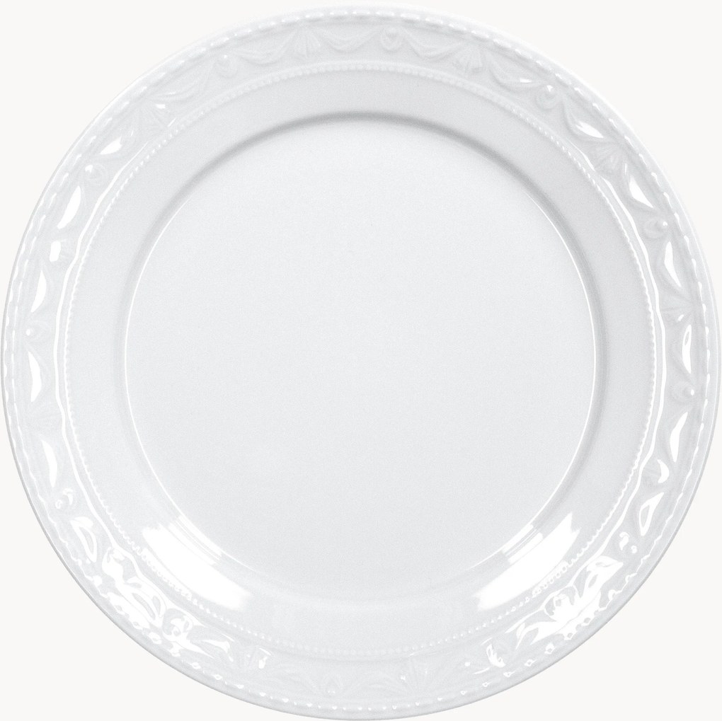 Prato de jantar de porcelana artesanal Kurland