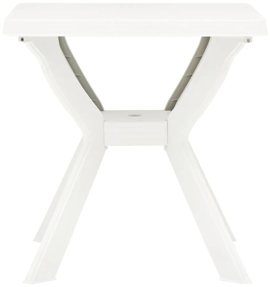 Mesa de bistrô 70x70x72 cm plástico branco