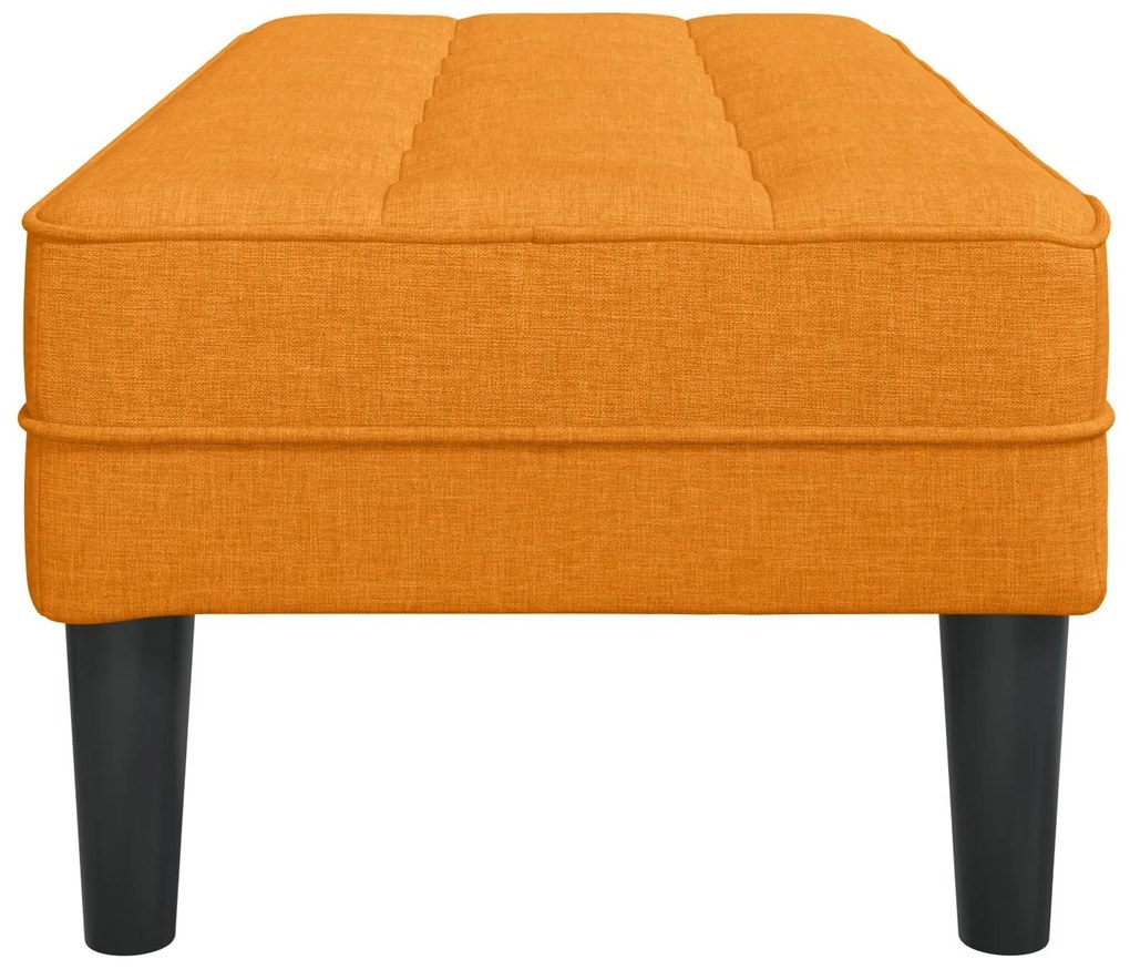 Banco vidaXL Amarelo Escuro 113x57x39 cm Tecido