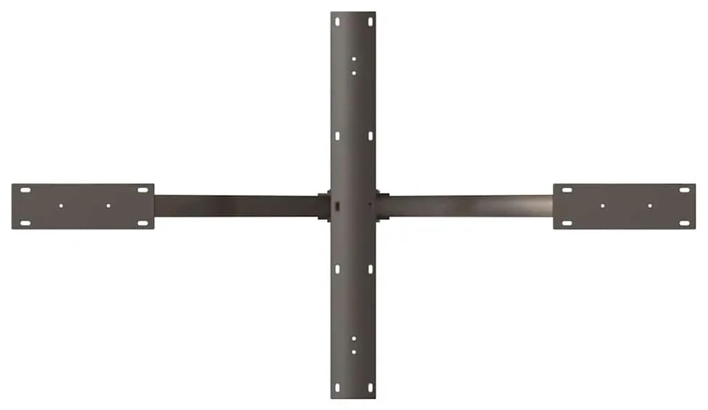 Pé de mesa de jantar em formato de aranha, preto, 120x68x(72-73) cm, a