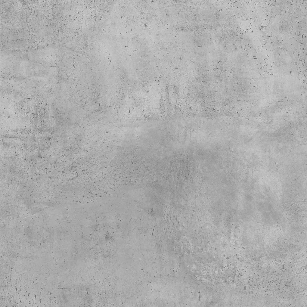Mesa cabeceira suspensa 40x31x27cm contraplac. cinzento cimento