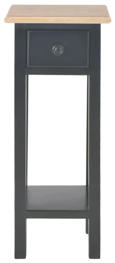 Mesa lateral 27x27x65,5 cm madeira preto