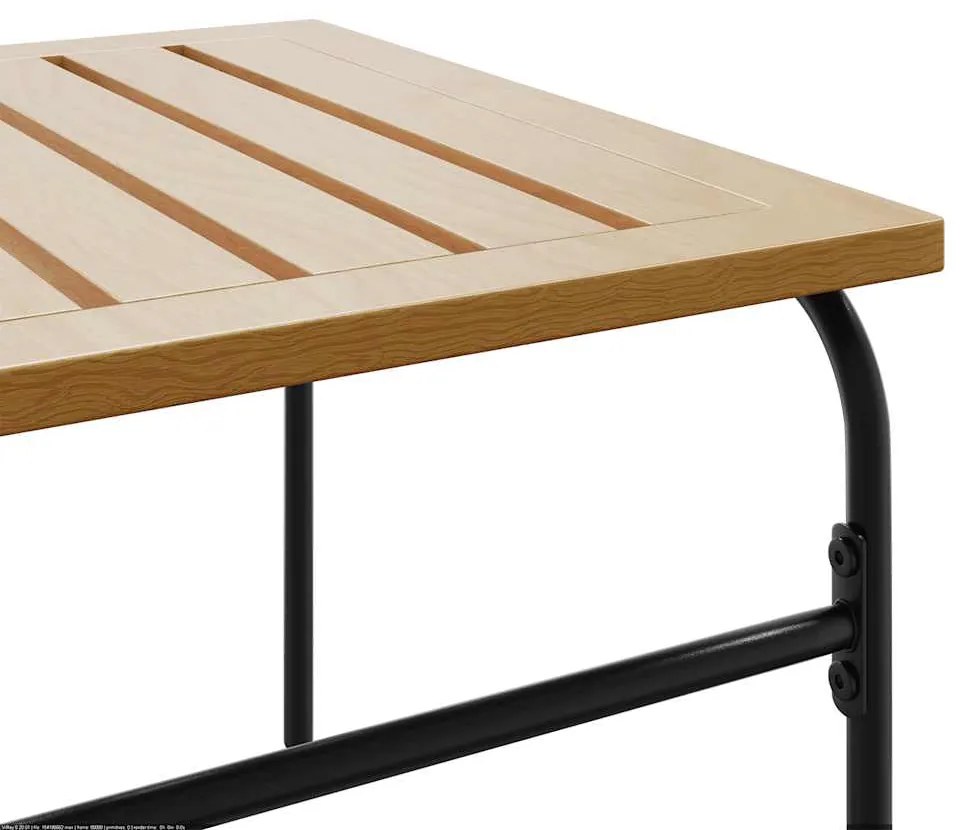 5 pcs conjunto mobiliário de varanda com almofadões aço preto