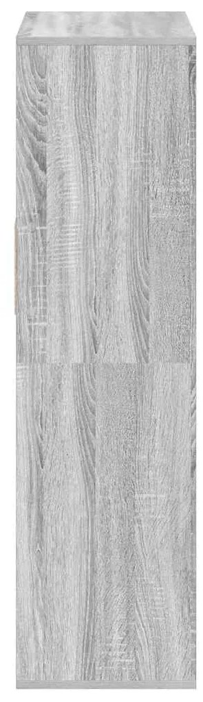 Estante cinzento sonoma 66x31x112 cm derivados de madeira