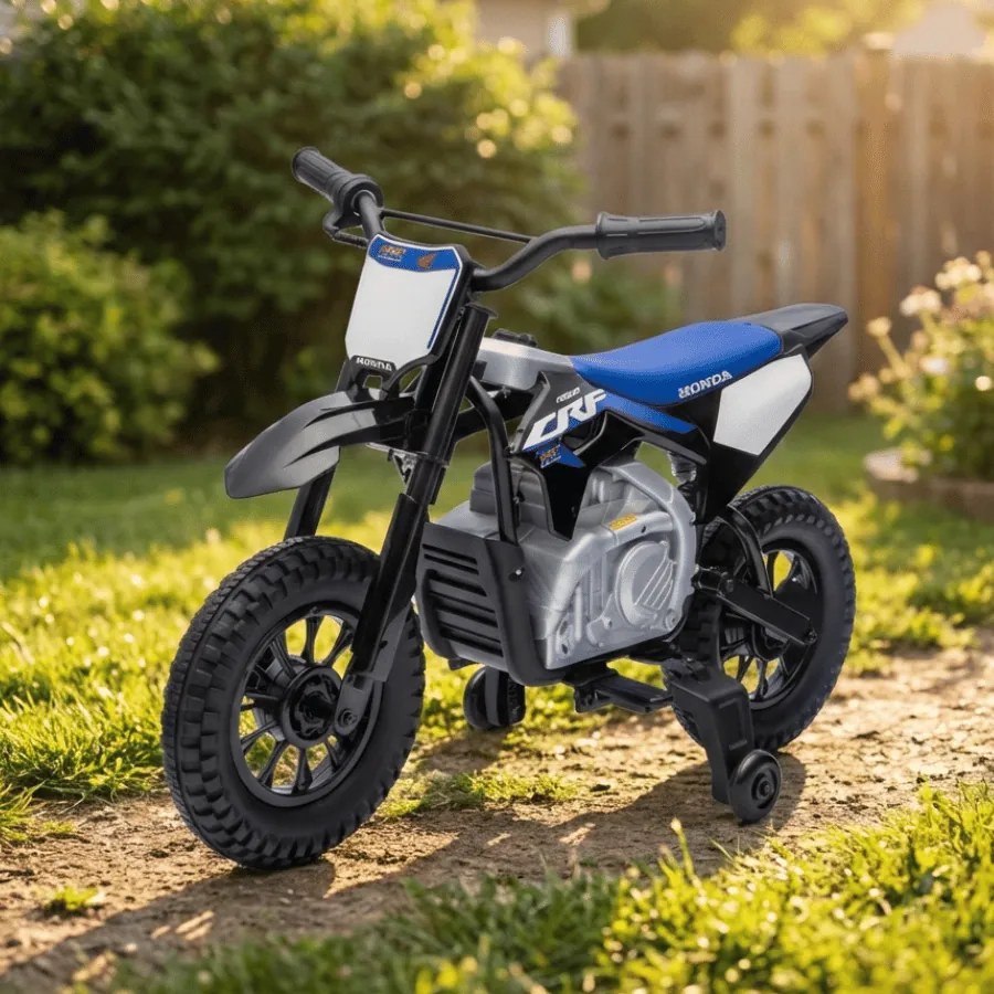 Mota eletrica bateria 12V para Crianças HONDA CFR450R Preta