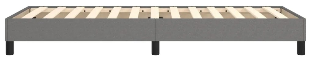 Estrutura de cama sem colchão 80x200 cm tecido cinzento-escuro