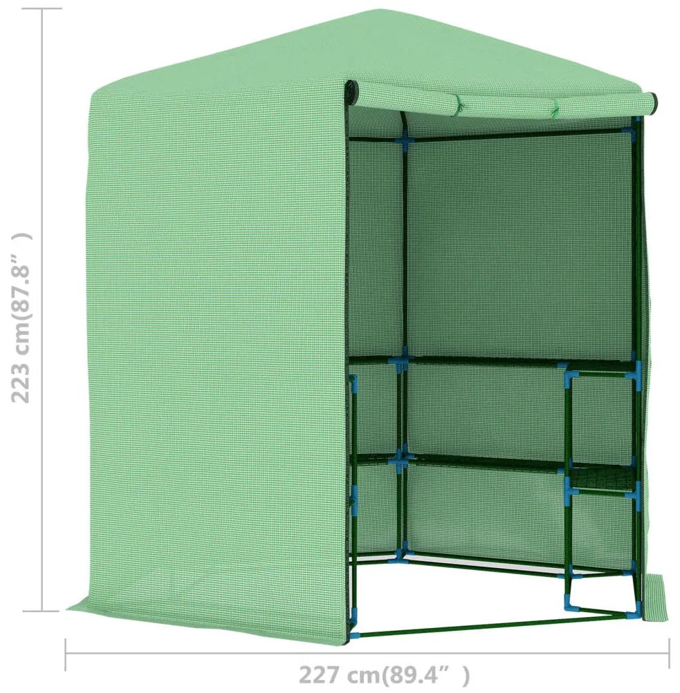 Estufa com prateleiras 227x223 cm aço