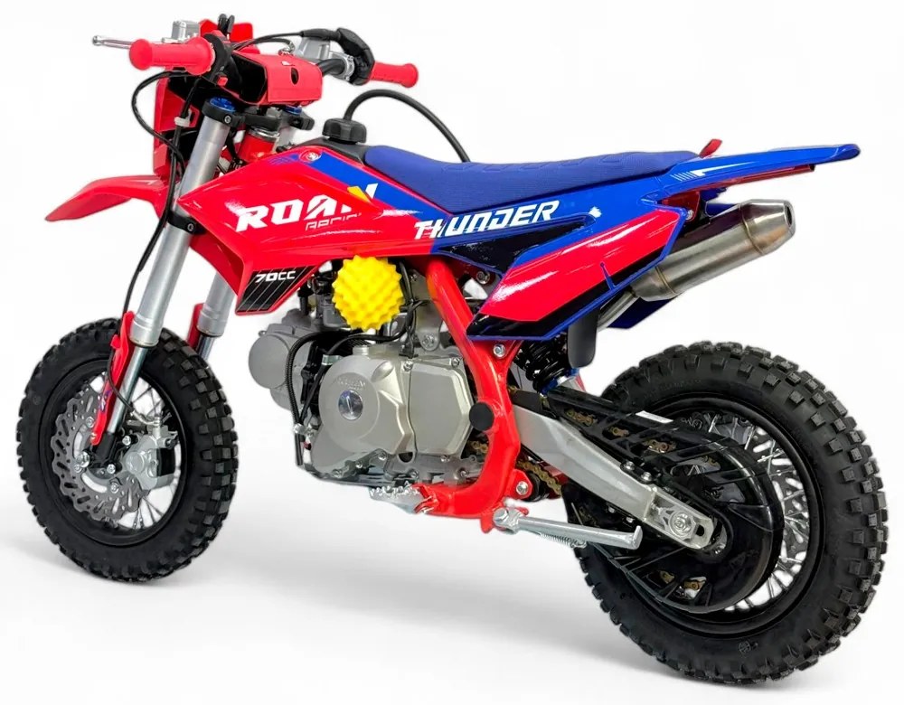 MINI MOTO Crianças MINICROSS Gasolina 70CC 10/10" APOLLO THUNDER AUTO Vermelha