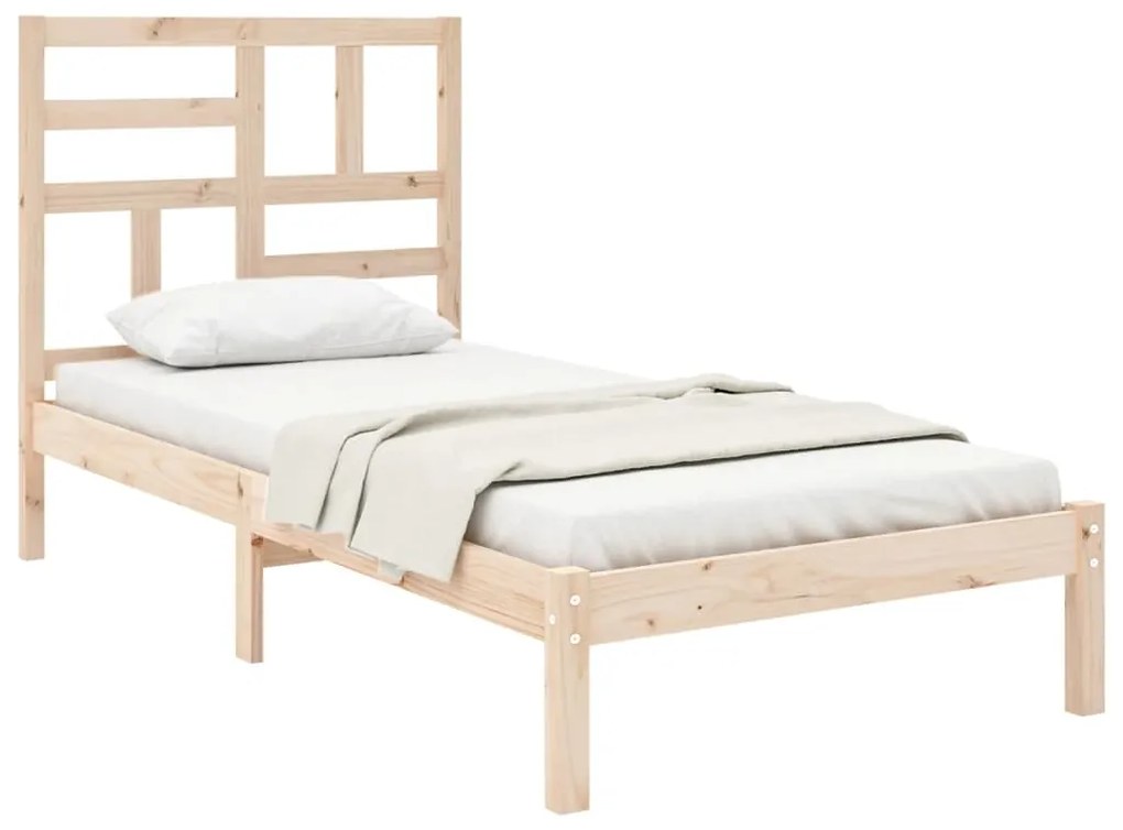 Estrutura cama pequena solteiro 75x190 cm madeira maciça