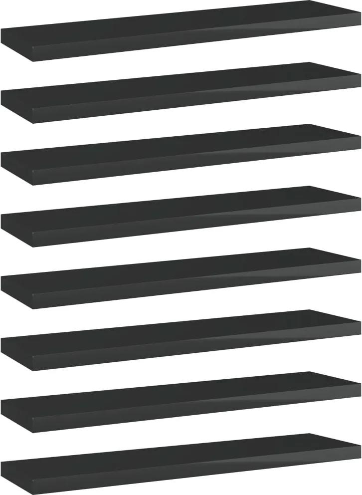 Prateleiras para estante 8 pcs 40x10x1,5cm contraplacado preto