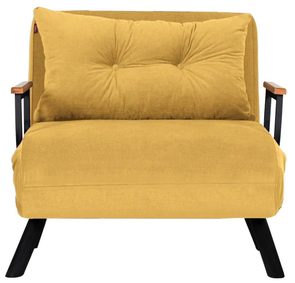Sofá-cama de 1 Lugar Sando – Mostarda – 175x60 cm