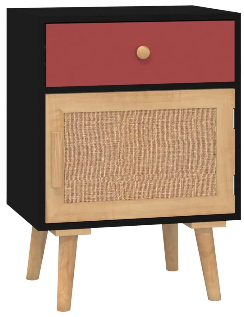 Mesas de cabeceira 2 pcs 40x30x55 cm derivados de madeira preto